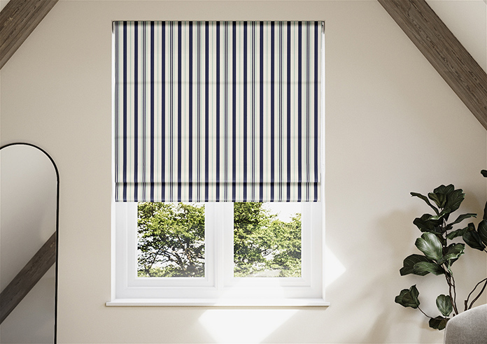 The British Stripe Co. George, London No.1 - Twist&Fit Roman Blind - Image 3
